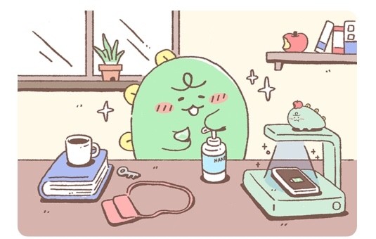  카카오프렌즈 죠르디 살균 무선충전기 출시 정보
