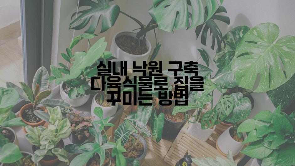 실내 낙원 구축 다육식물로 집을 꾸미는 방법