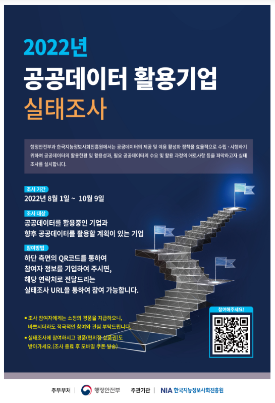  행안부, 공공데이터 활용 1천 개 기업 의견 듣는다