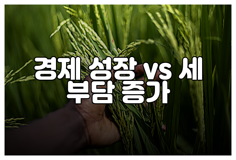 경제 성장 vs 세 부담 증가