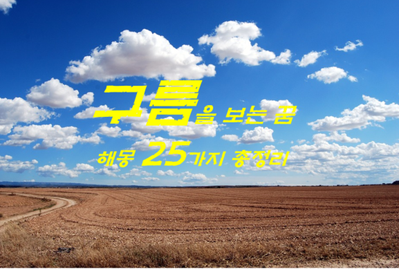  구름꿈 해몽 25가지 총정리