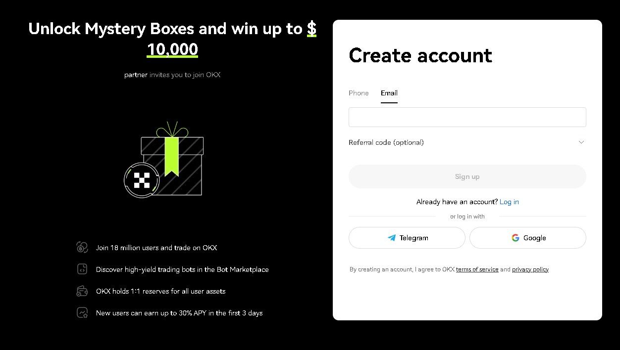 OKX 거래소 회원가입