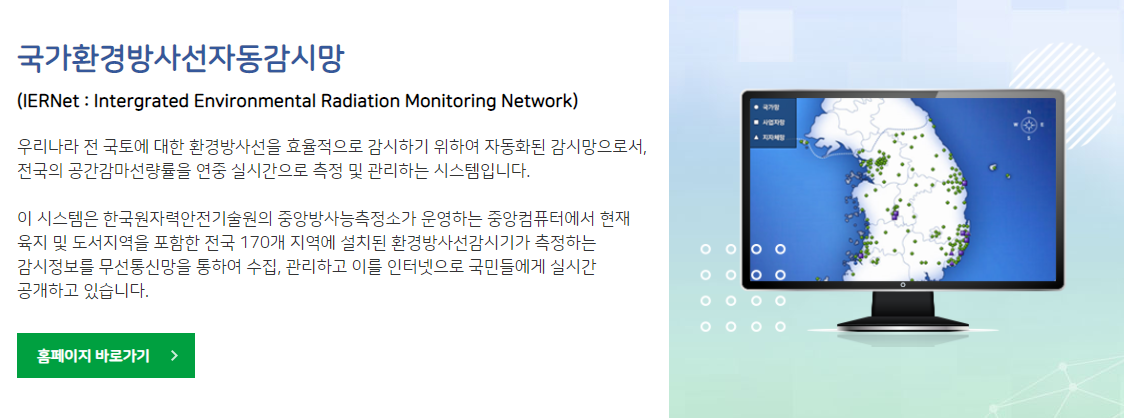 국가환경방사선자동감시망-IERNet-설명사진-바로가기-가능