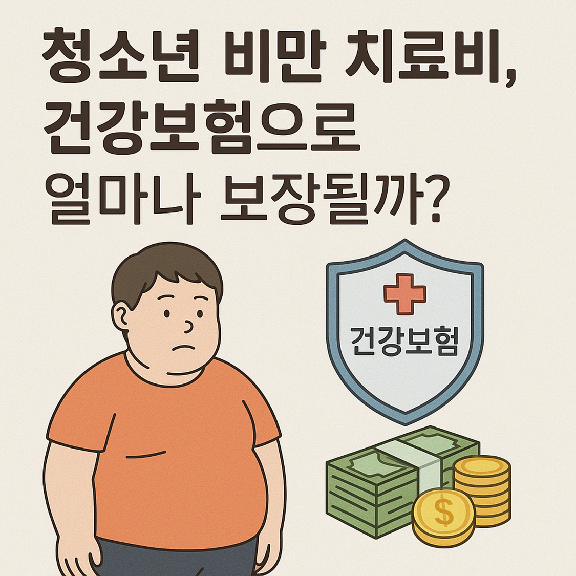청소년 비만 치료비, 건강보험으로 얼마나 보장될까?