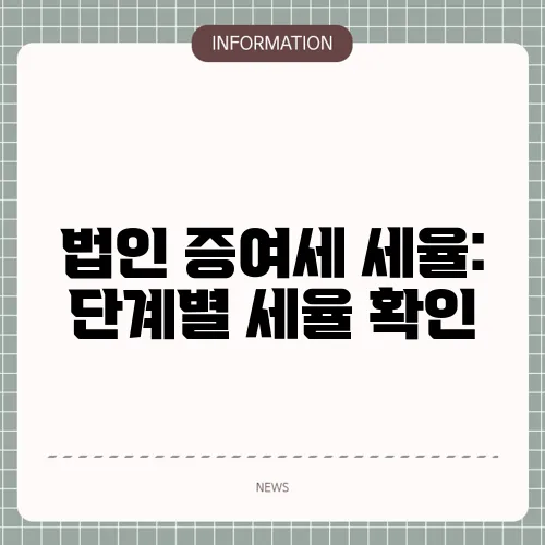 법인 증여세 세율: 단계별 세율 확인