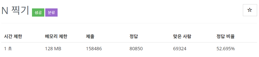  [백준(BOJ)] 2741번 : N 찍기 - C++[CPP]