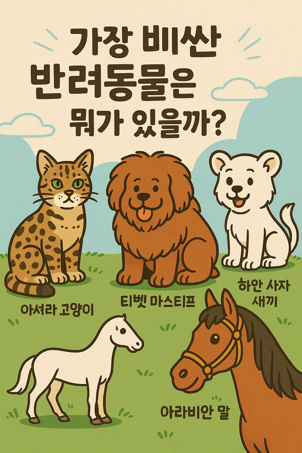 가장 비싼 반려동물은 뭐가 있을까?