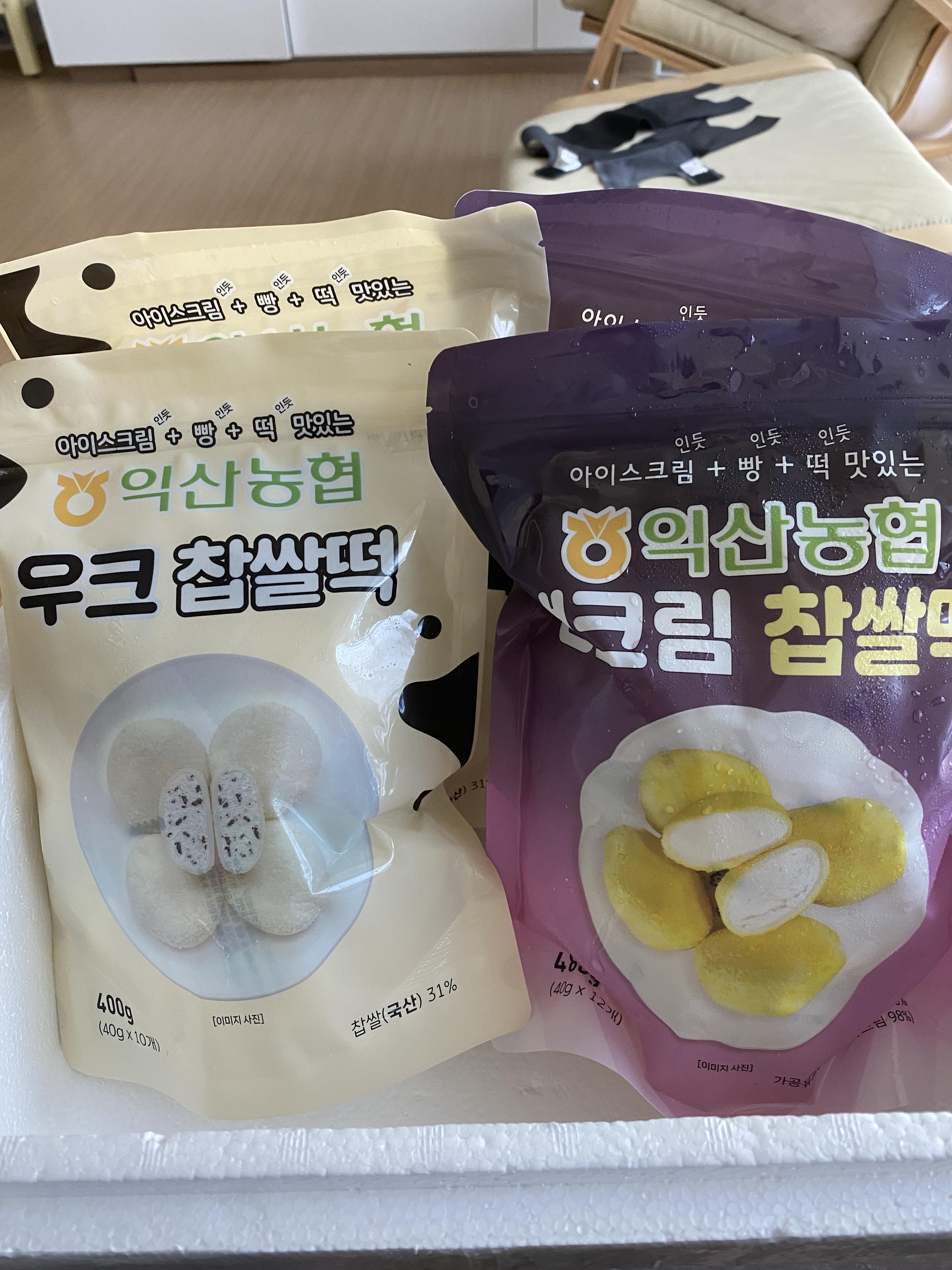  익산농협 생크림찹쌀떡 우크찹쌀떡 고구마찹쌀떡 구매 및 후기 생크림찹쌀떡온라인구매