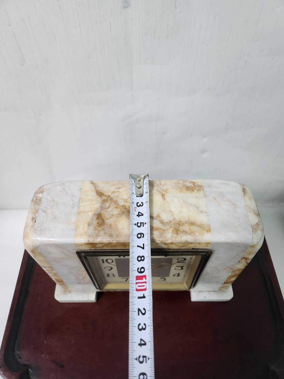 오래된 탁상시계 대리석 태엽시계 옛날시계 오래전에 만든 시계 8