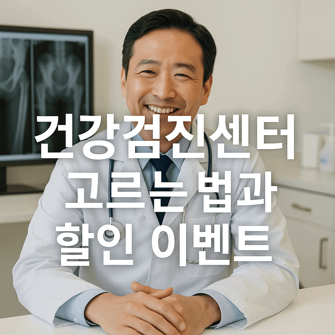 2025 건강검진센터 고르는 법과 할인 이벤트 정보 총정리