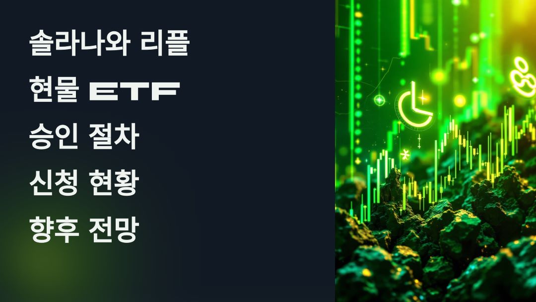 솔라나와 리플 현물 ETF 승인 절차와 신청 현황 및 향후 전망