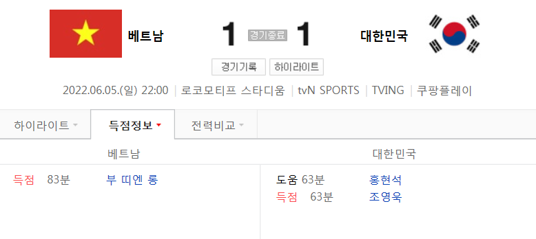  AFC U-23 아시안컵 조별리그 2차전 - 베트남 VS 대한민국 경기 하이라이트 (2022년 6월 5일)