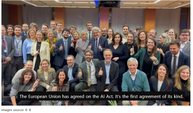 유럽연합(EU), 세계 최초 AI 규제 법안 제정 VIDEO:EU reaches agreement on world’s first AI legislation