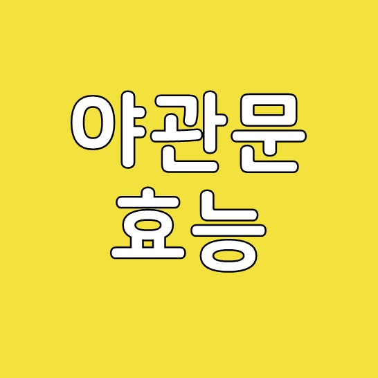  야관문 효능
