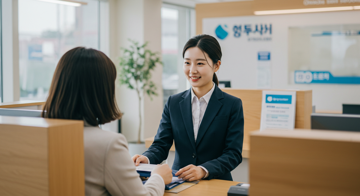 밝고 금융적인 분위기