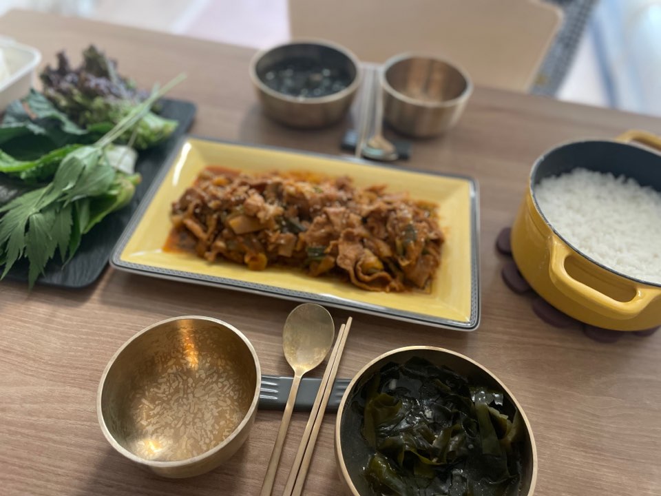저녁밥상 사진