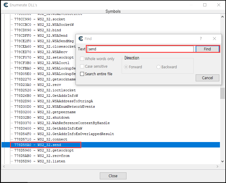[Cheat Engine] Socket Program 분석