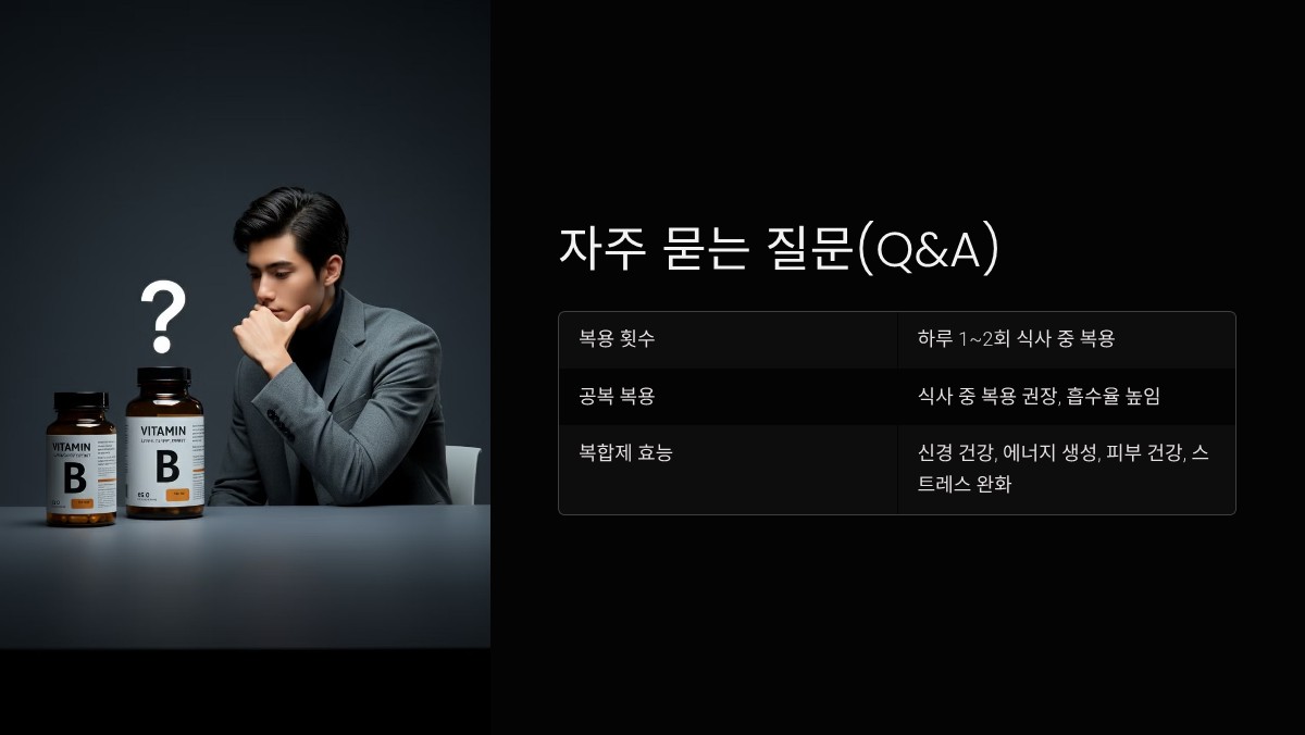 비타민B 효능