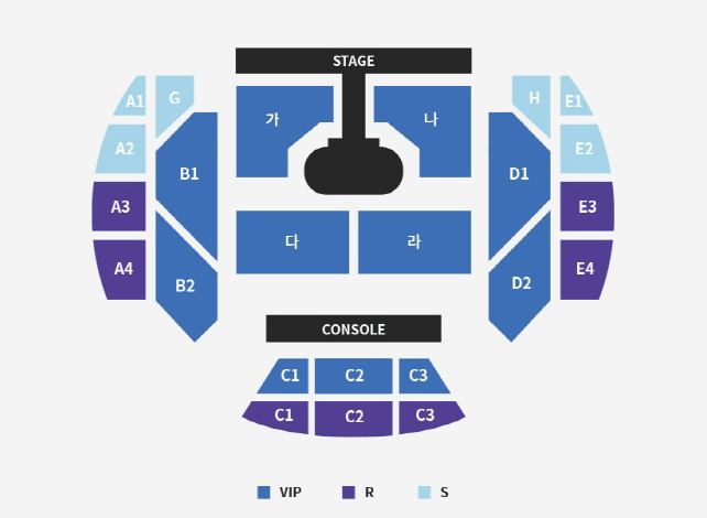 2023 씨엔블루 라이브 콘서트 CNBLUENTITY 좌석 배치도