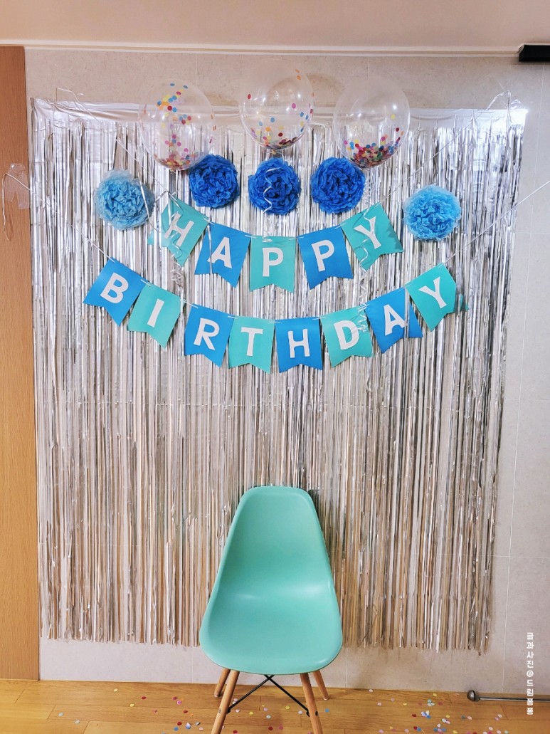 생일 풍선장식 간단하고, 깔끔하고 가성비 16