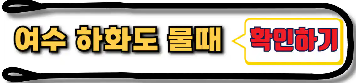 하화도 물때