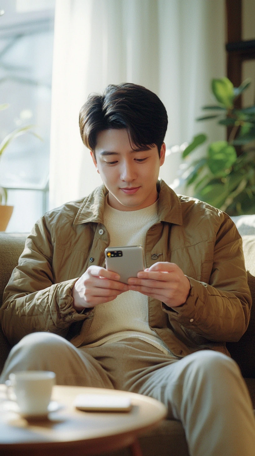 자격 조건 확인 앱을 통해 가입 가능 여부 확인 중인 청년