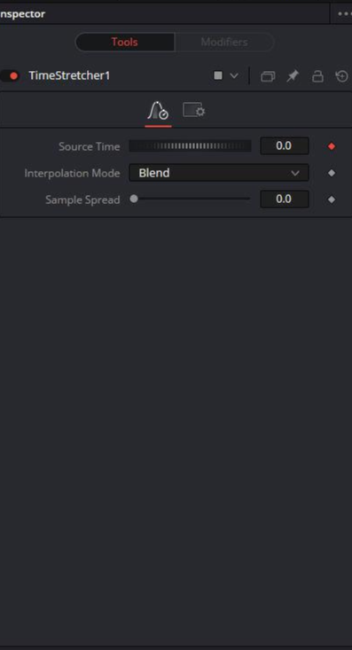 time stretcher 설정 기본모습