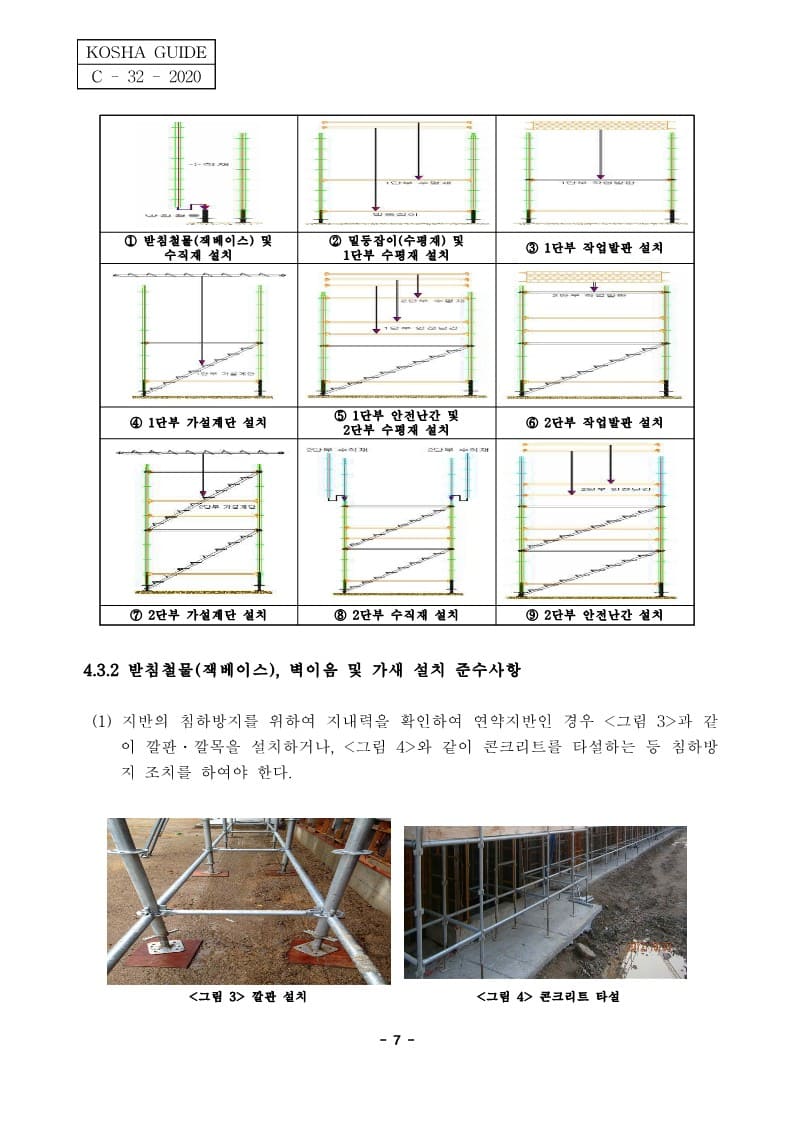  [건설공사 안전비법]_시스템 비계 안전작업지침