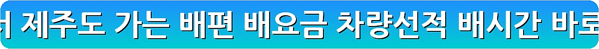 목포에서 제주도 가는 배편 배요금 차량선적 배시간_13