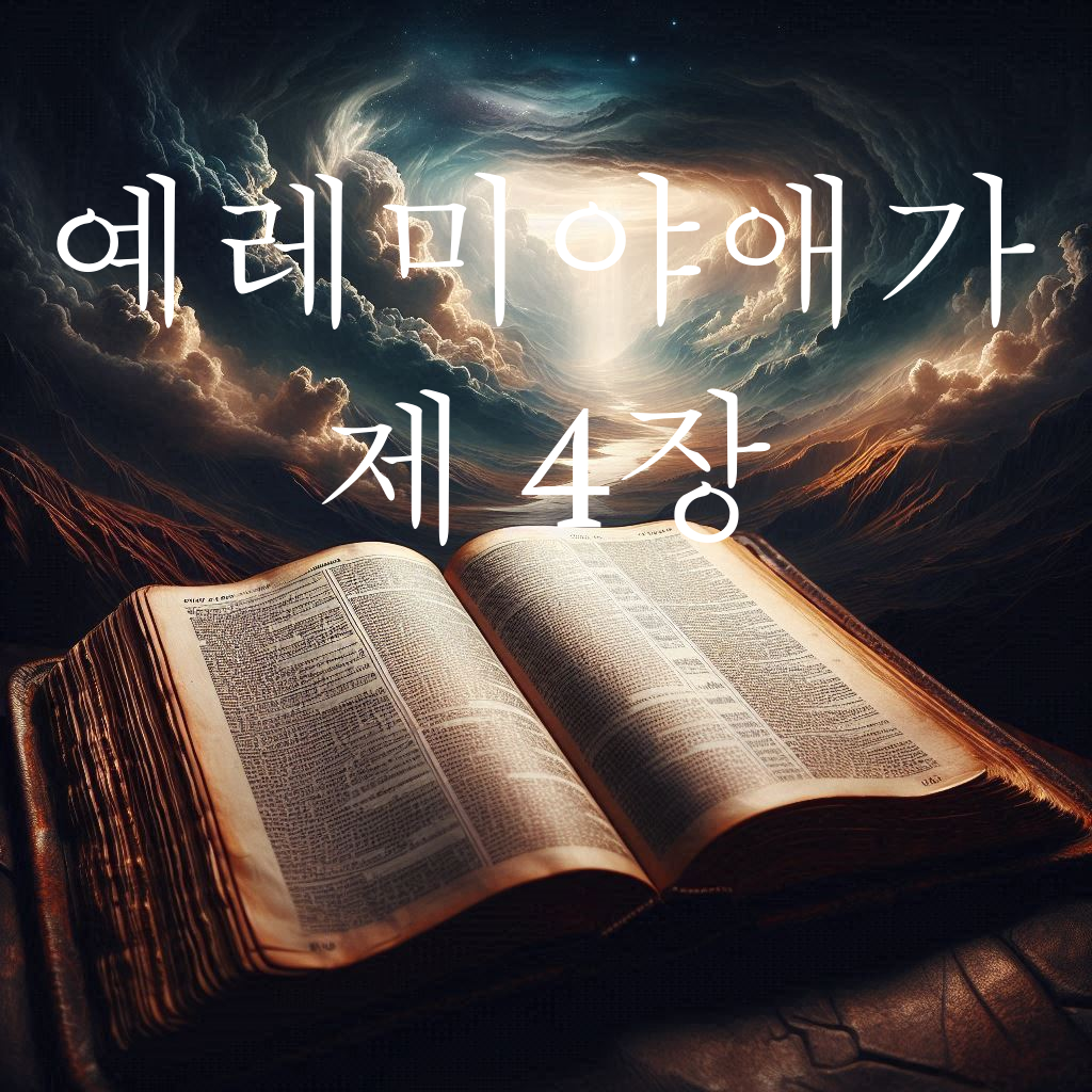 예레미야애가 4장 멸망 후의 예루살렘