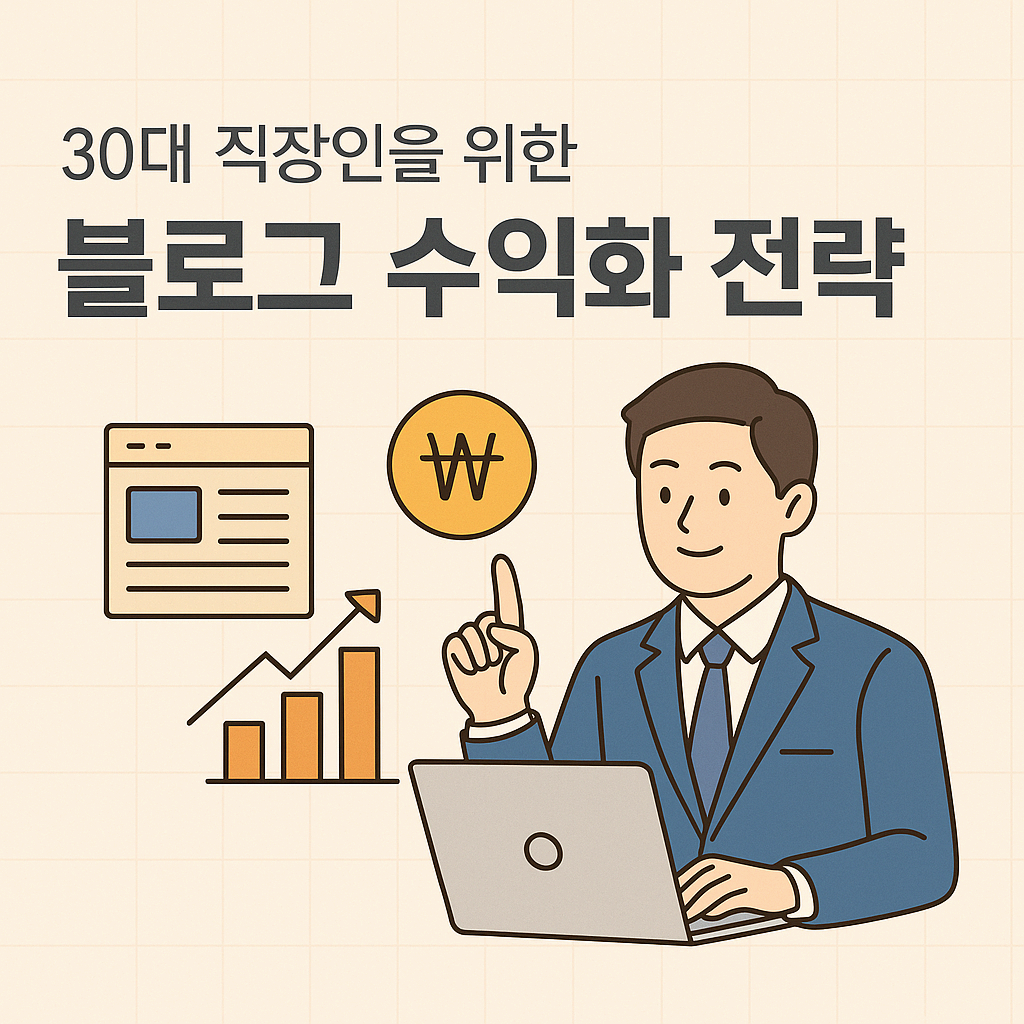30대 직장인을 위한 현실적인 블로그 수익화 전략