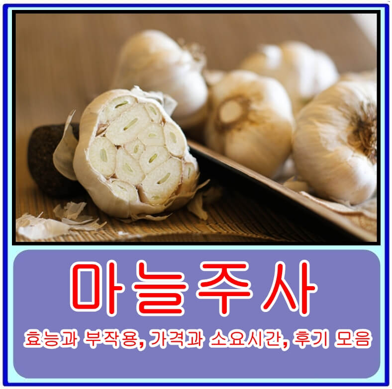  마늘주사의 효능과 부작용, 가격과 소요시간, 후기 모음