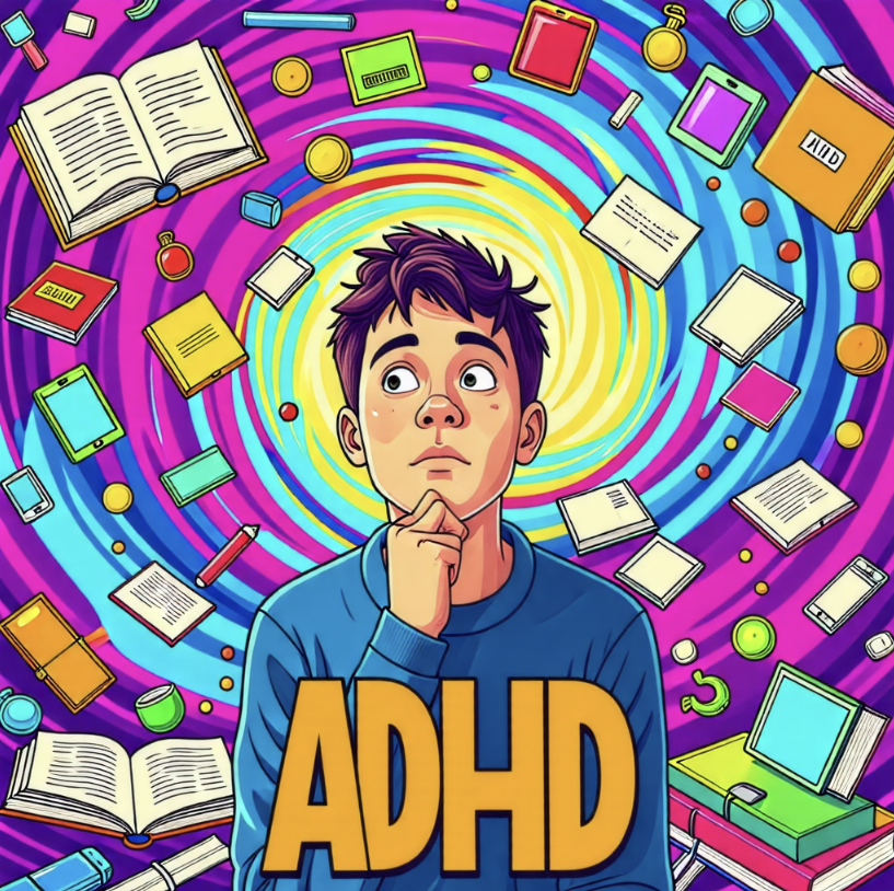 ADHD의 증상을 그림으로 표현한 사진