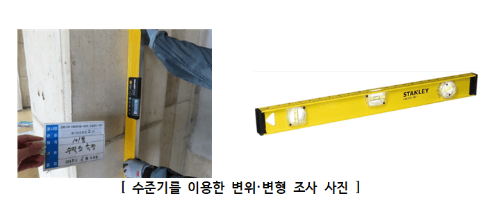 안전점검을 위해 사용되는 도구 설명