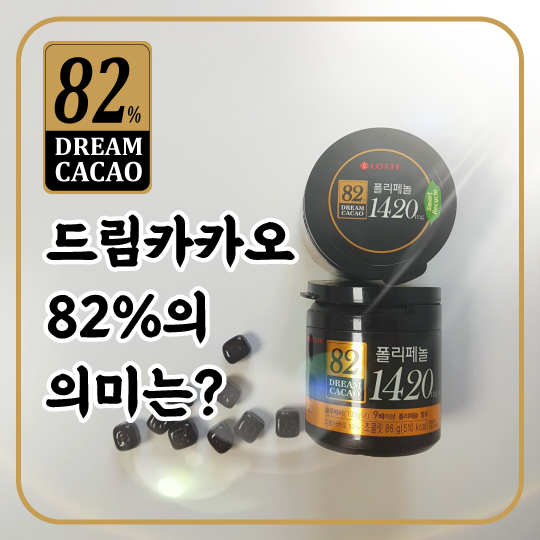  드림카카오 82%의 의미는? 밀크초콜릿과 초콜릿가공품의 차이