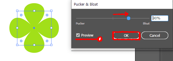 illustrator-Pucker-&-Bloat-panel-setting