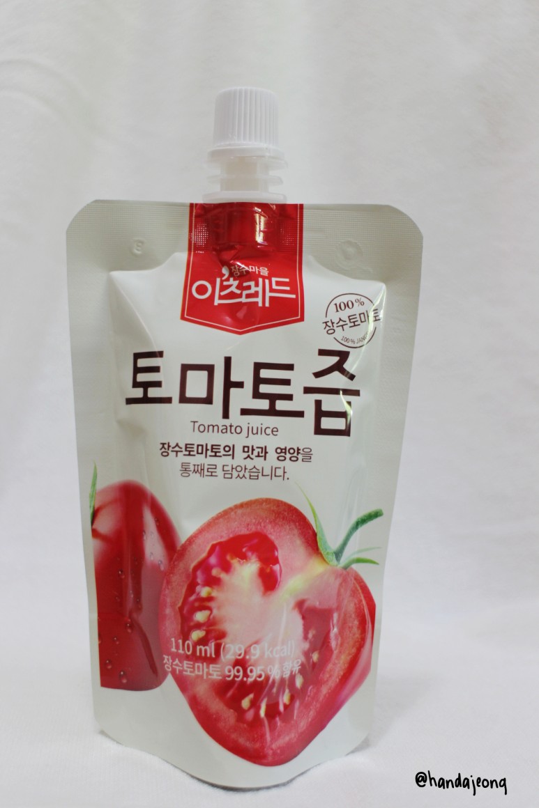 빨간색 긴 토마토 주스에요 :) 좋은 건강 간식! 14