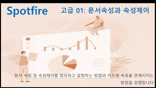  데이터 시각화, 분석 스팟파이어(Spotfire) 고급 - 총 20 강