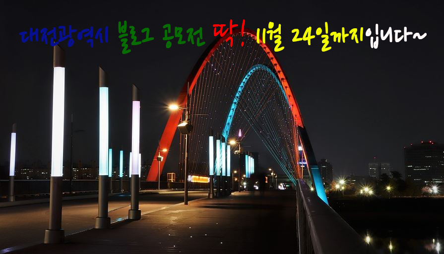  제6회 대전광역시 블로그 공모전(11/24까지)