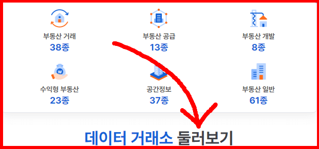 부동산 데이터 거래소 둘러보기