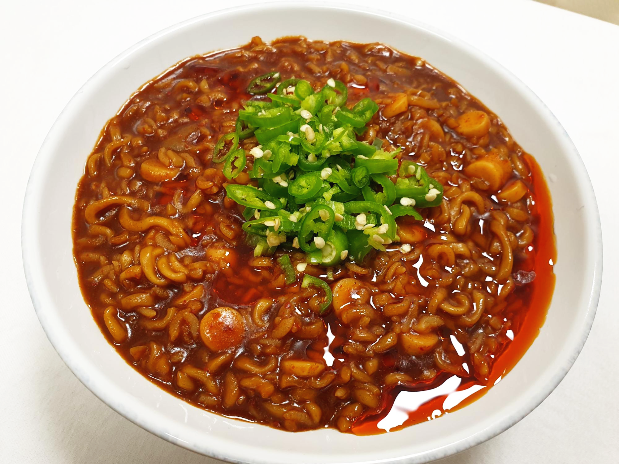  짜파게티 라볶이 맛있게 끓이는법 매운 짜장라볶이 라면죽 만들기