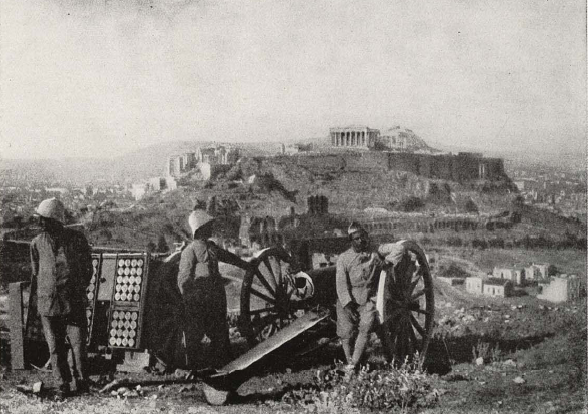 그리스 국론분열 프랑스군의 아테네 포격