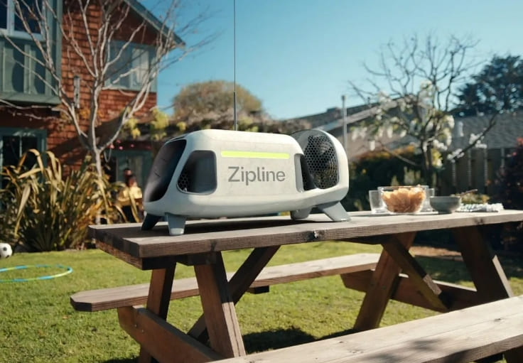  배달 드론에 래플링 드로이드를 추가한 Zipline VIDEO: Zipline Adds Rappelling Droid to Delivery Drones