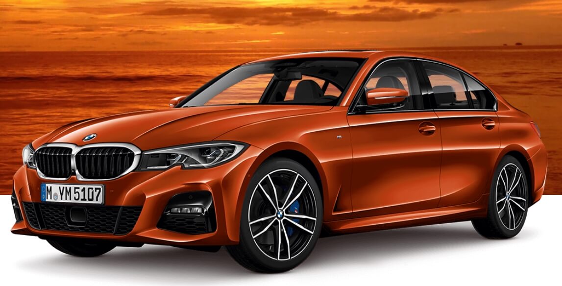 bmw 3시리즈 색상 - Sunset Orange(색상 코드 : C1X)