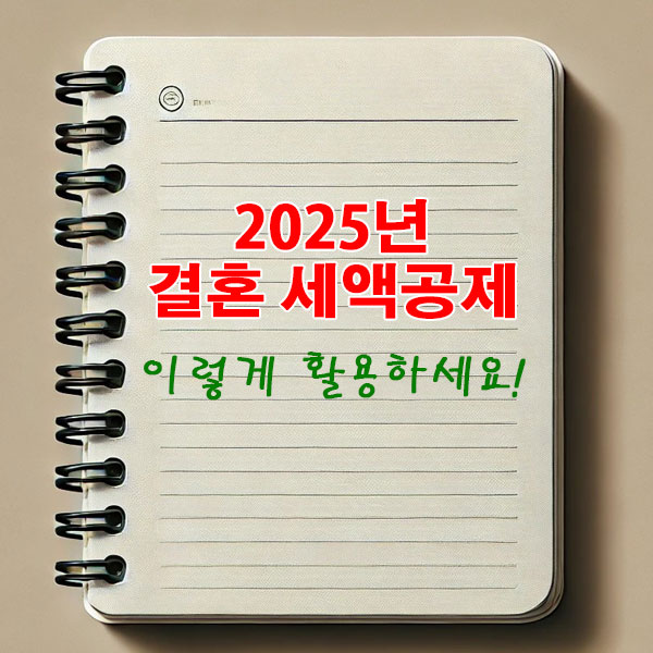 2025년 결혼 세액공제 이렇게 활용하세요.