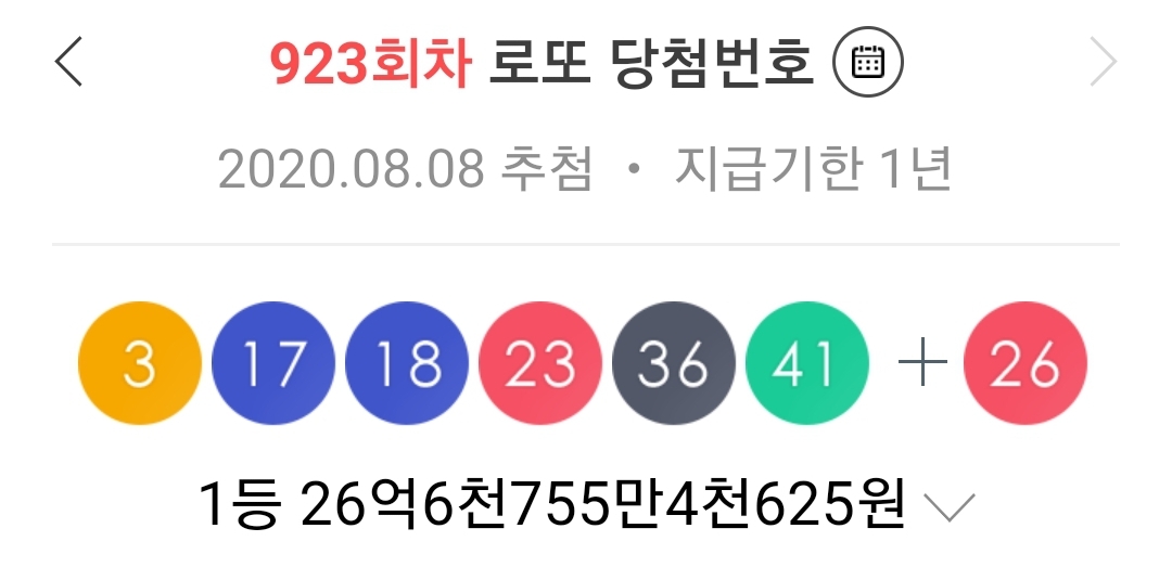  923회 로또 1등 당첨지역 판매점