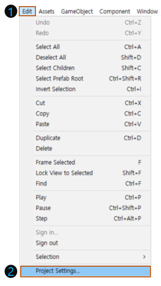 코더제로 유니티 C# 강좌 유니티 스크립트(Unity Script) Project Settings