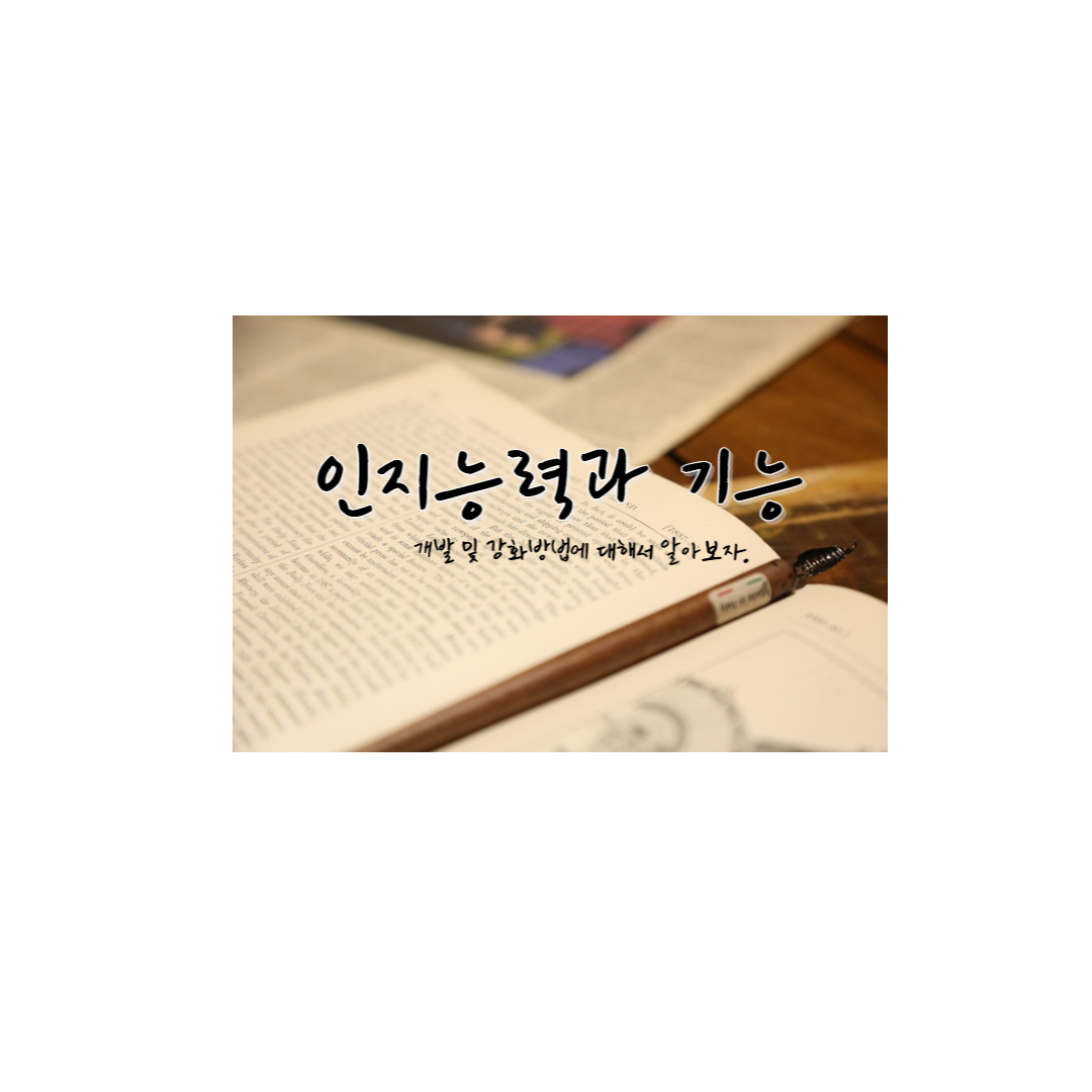  심리학:인지 능력과 인지 기능의 개발 및 강화 방법