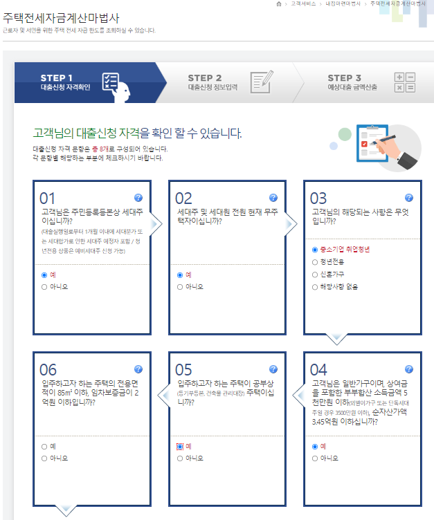 중소기업 취업청년 전월세보증금대출