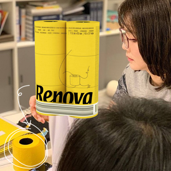  김건희 노란 컬러 휴지, 레노바(RENOVA) 화장지 가격, 정보?